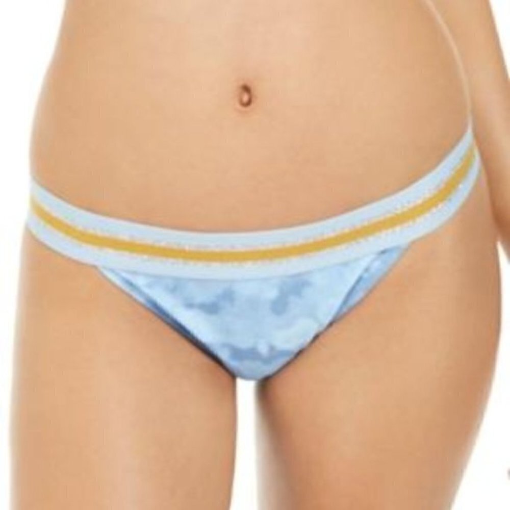 Hula Honey Women's Juniors Size XL Hana Beach Printed‎ Bikini Bottom Surf Blue